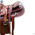 Resistance Western Horse Pleasure Saddle - Genuine Leather 15" 16" 17" 18" With Free Tack set NewEngland Tack