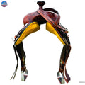Resistance Western Horse Pleasure Saddle - Genuine Leather 15" 16" 17" 18" With Free Tack set NewEngland Tack