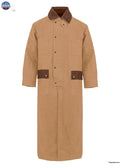 RESISTANCE Western Long Old Cowboy Canvas Jacket - Range wear Canvas Duster Coat NewEngland Tack