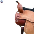 Resistance Western Barrel Horse Saddle Basket Weave Tooled available in 15" 16" 17" 18" NewEngland Tack