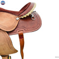 Resistance Western Barrel Horse Saddle Basket Weave Tooled available in 15" 16" 17" 18" NewEngland Tack