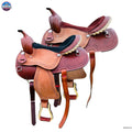 Resistance Western Barrel Horse Saddle Basket Weave Tooled available in 15" 16" 17" 18" NewEngland Tack