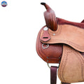 Resistance Western Barrel Horse Saddle Basket Weave Tooled available in 15" 16" 17" 18" NewEngland Tack