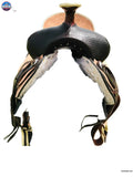 Resistance Western Roughout All Around Saddle With Basket Weave Tooling NewEngland Tack