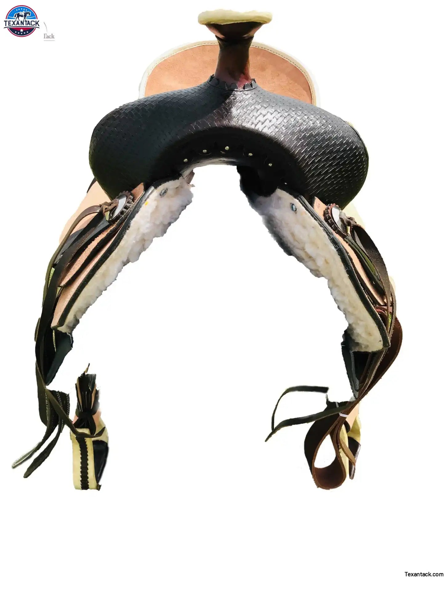 Resistance Western Roughout All Around Saddle With Basket Weave Tooling NewEngland Tack