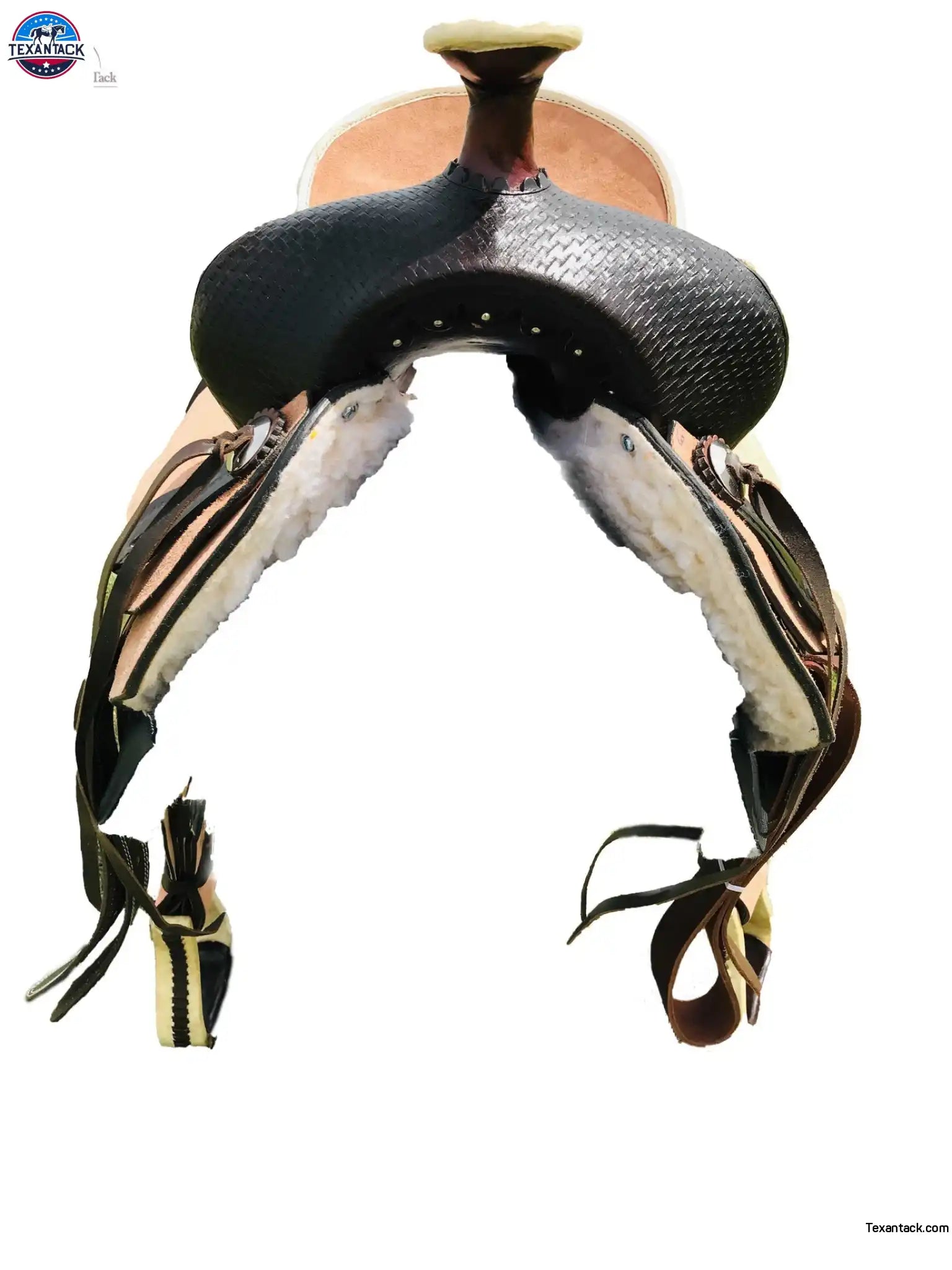 Resistance Western Roughout All Around Saddle With Basket Weave Tooling NewEngland Tack