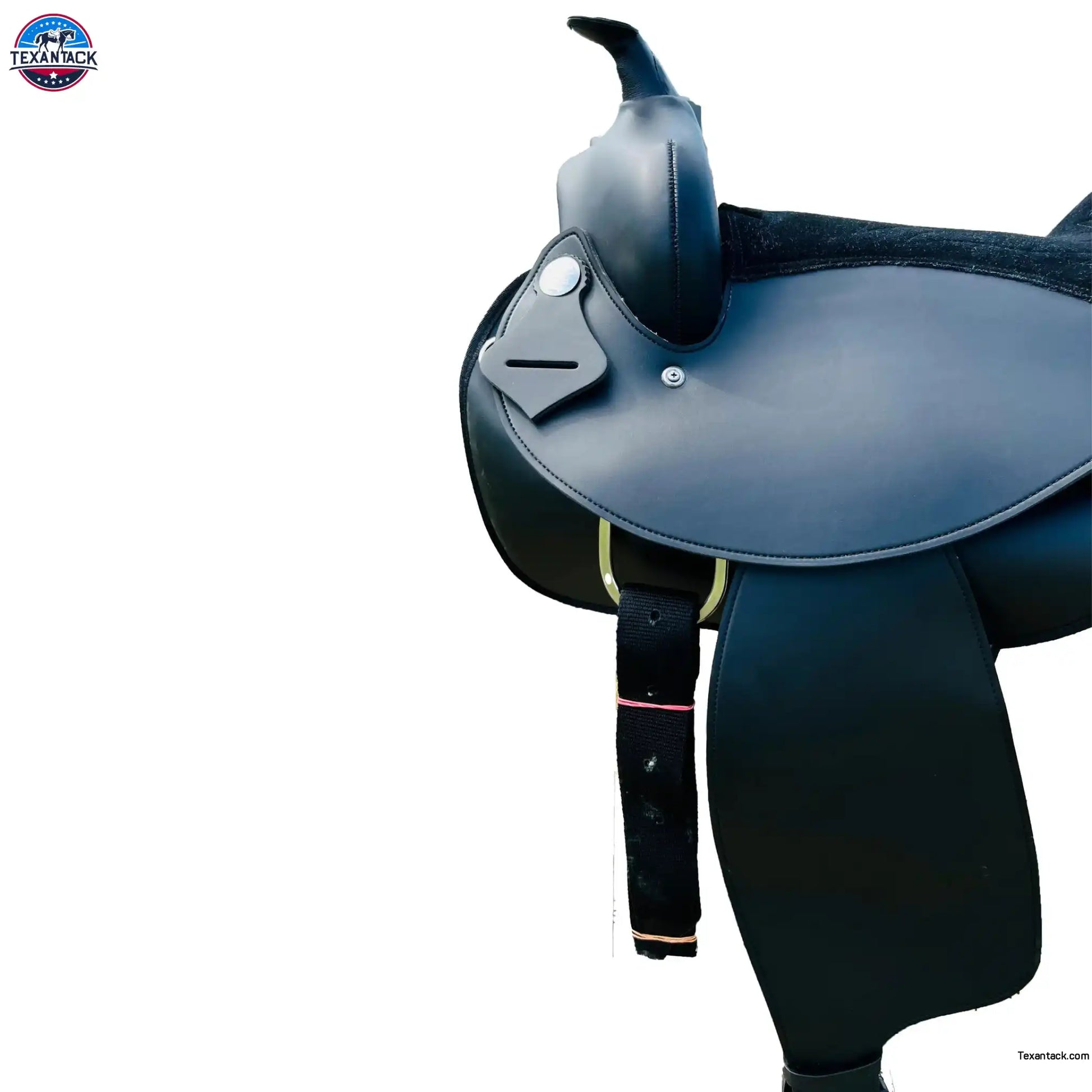 Western trail Horse Synthetic Round Skirt Leather Pleasure Saddle NewEngland Tack