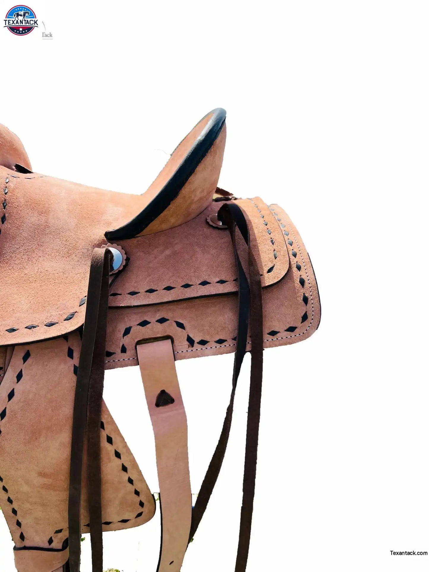 Youth ranch-style horse roughout saddle double skirt NewEngland Tack