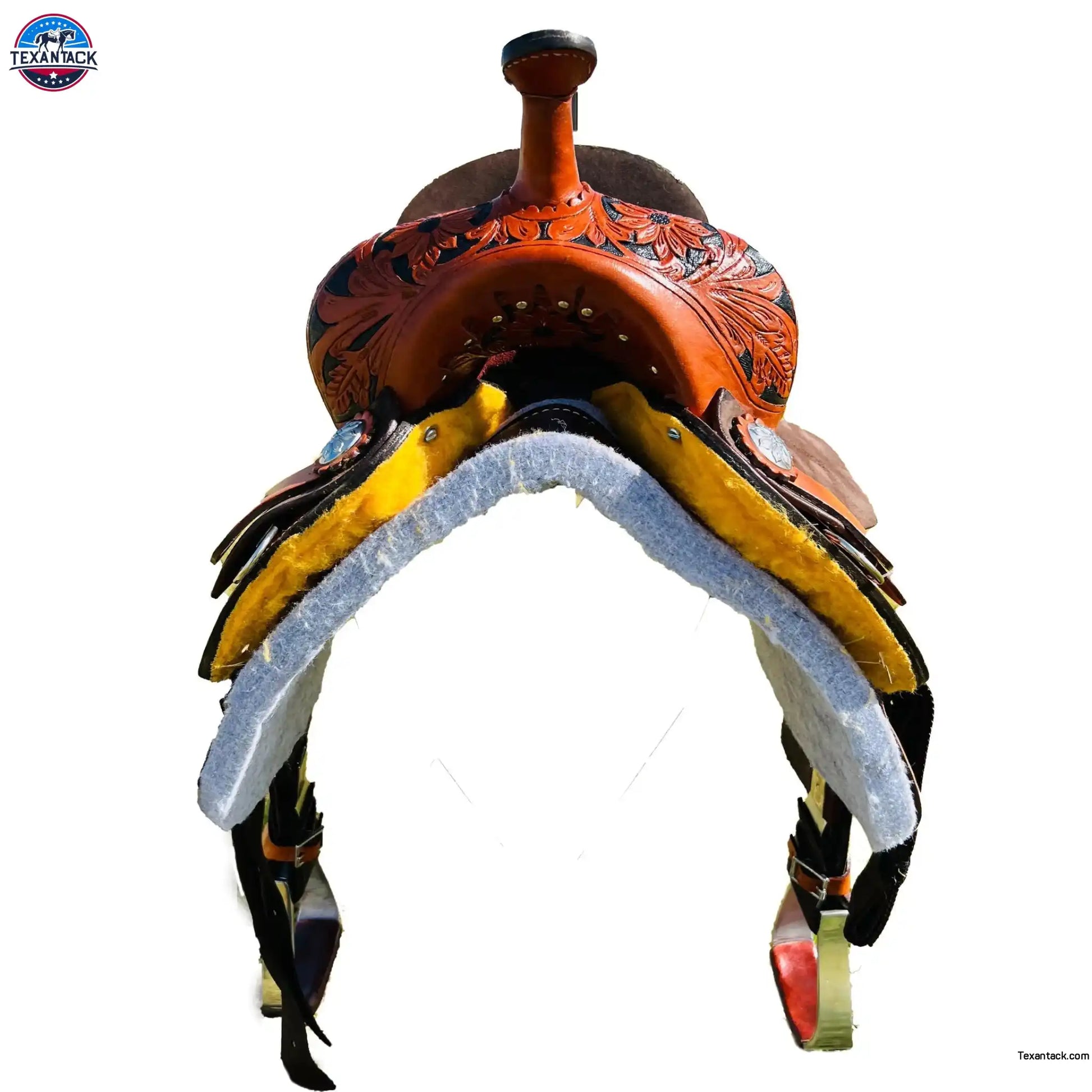 Youth Western Horse Barrel Saddle Leather 10" 12" 13", Rawhide Cantle, Available In Both FQHB and SQHB, Perfect Gifts For Kids, Fiber Glass NewEngland Tack