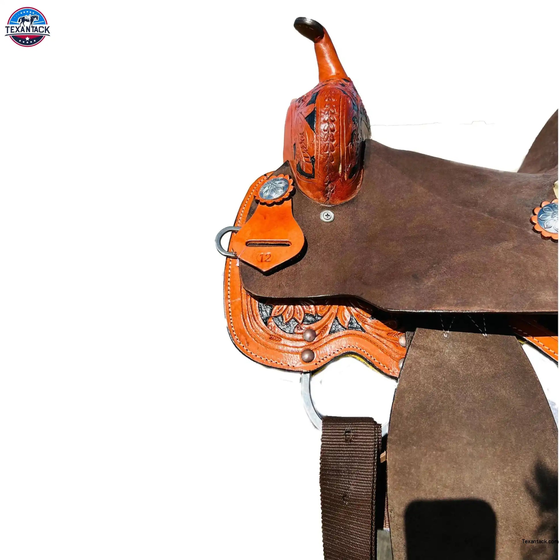 Youth Western Horse Barrel Saddle Leather 10" 12" 13", Rawhide Cantle, Available In Both FQHB and SQHB, Perfect Gifts For Kids, Fiber Glass NewEngland Tack