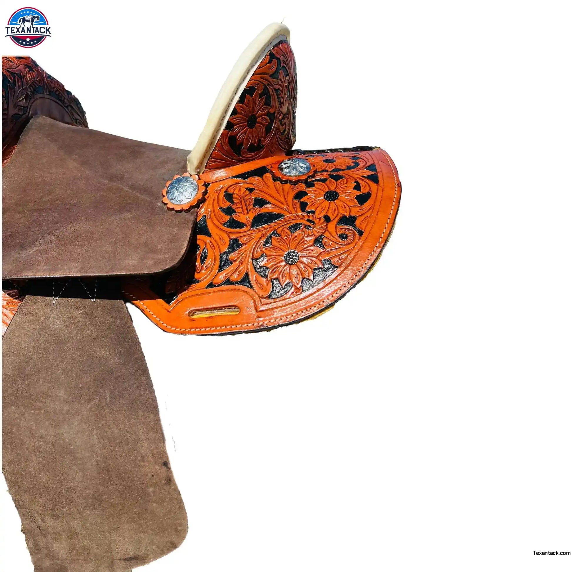 Youth Western Horse Barrel Saddle Leather 10" 12" 13", Rawhide Cantle, Available In Both FQHB and SQHB, Perfect Gifts For Kids, Fiber Glass NewEngland Tack