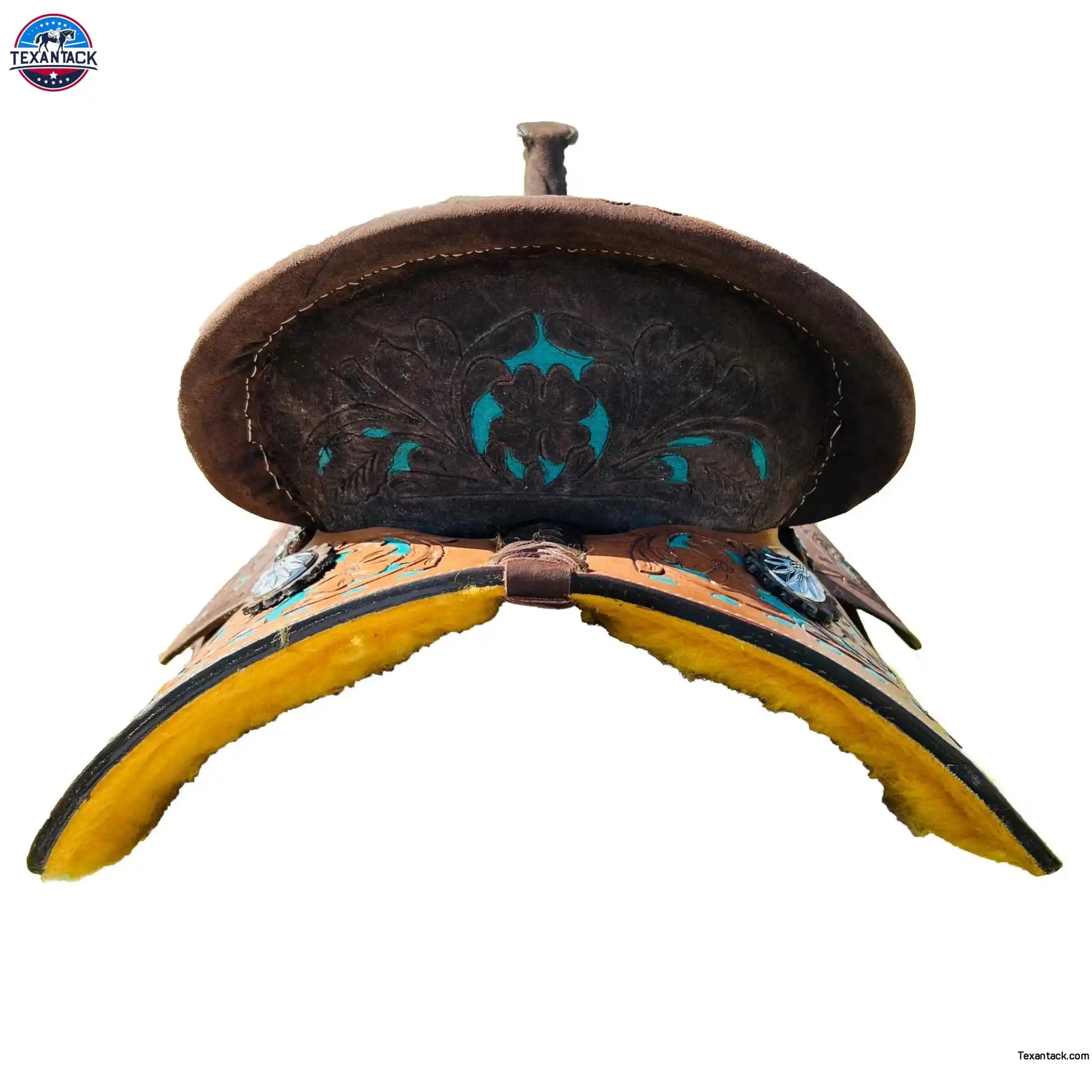 Youth Western Barrel Saddle | Floral Tooled | Genuine Leather | Premium Quality Newenglandtack