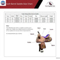 Youth / Pony Single Skirt Western Barrel Saddle With Floral And Basket Weave Tooling NewEngland Tack