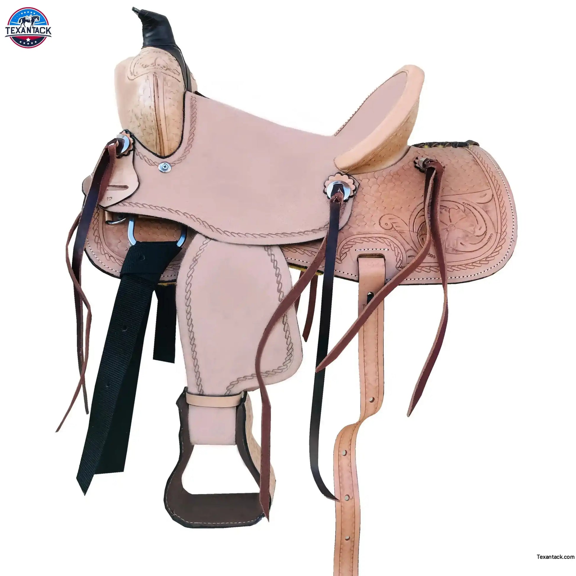 Resistance Youth Western Horse Saddle Ranch Style - Leather 10" 12" 13" NewEngland Tack
