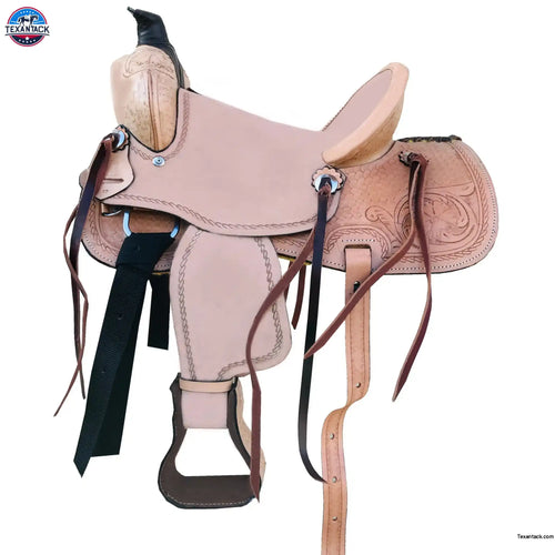 Resistance Youth Western Horse Saddle Ranch Style - Leather 10" 12" 13"