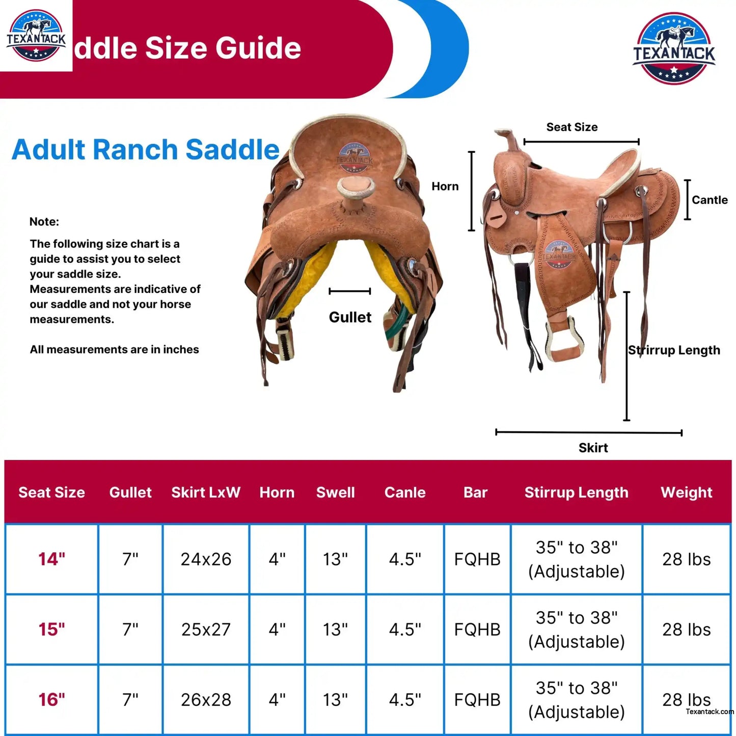 Roughout Leather Ranch Saddle: Serpentine Tooled Western Saddle TEXANTACK