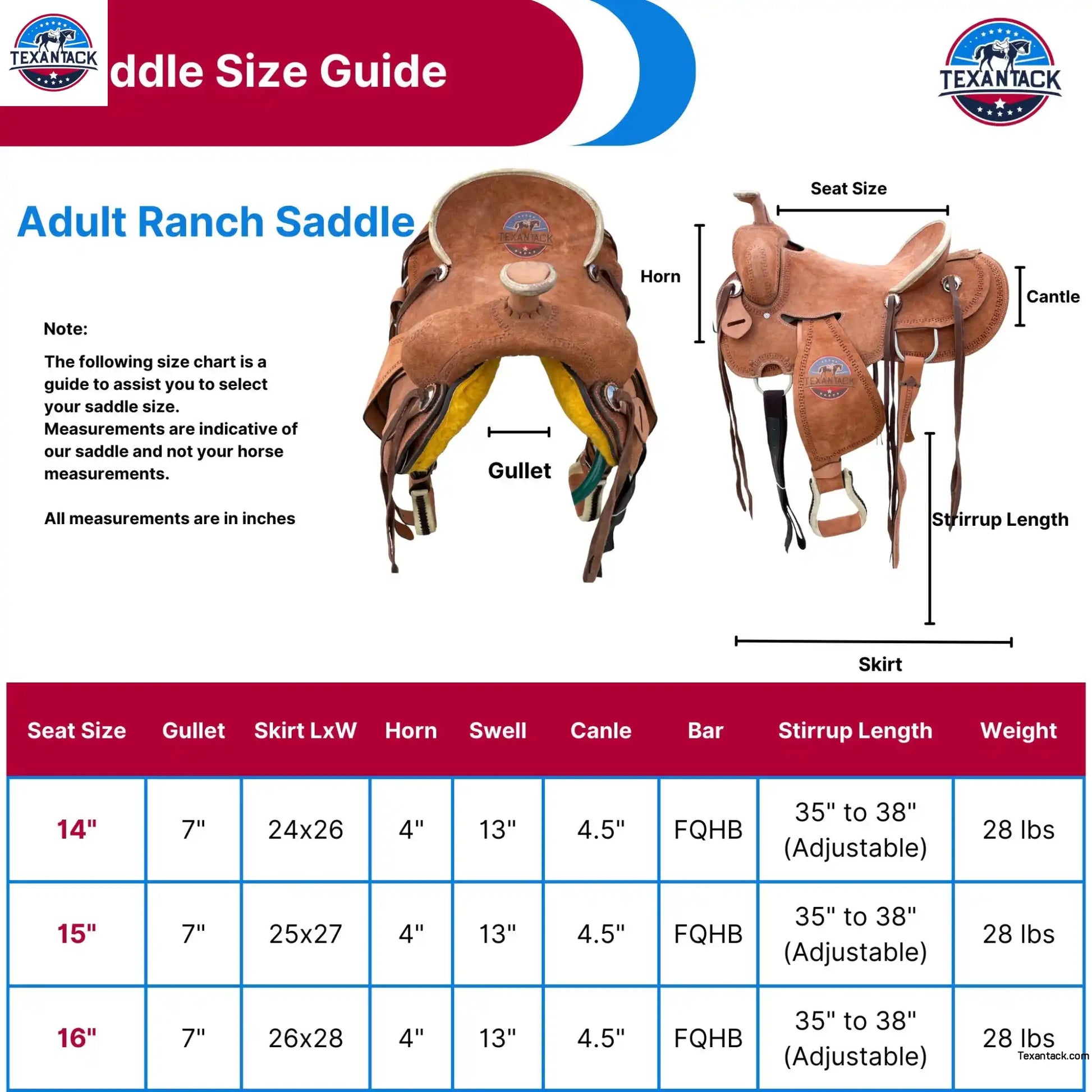 Roughout Leather Ranch Saddle: Serpentine Tooled Western Saddle TEXANTACK