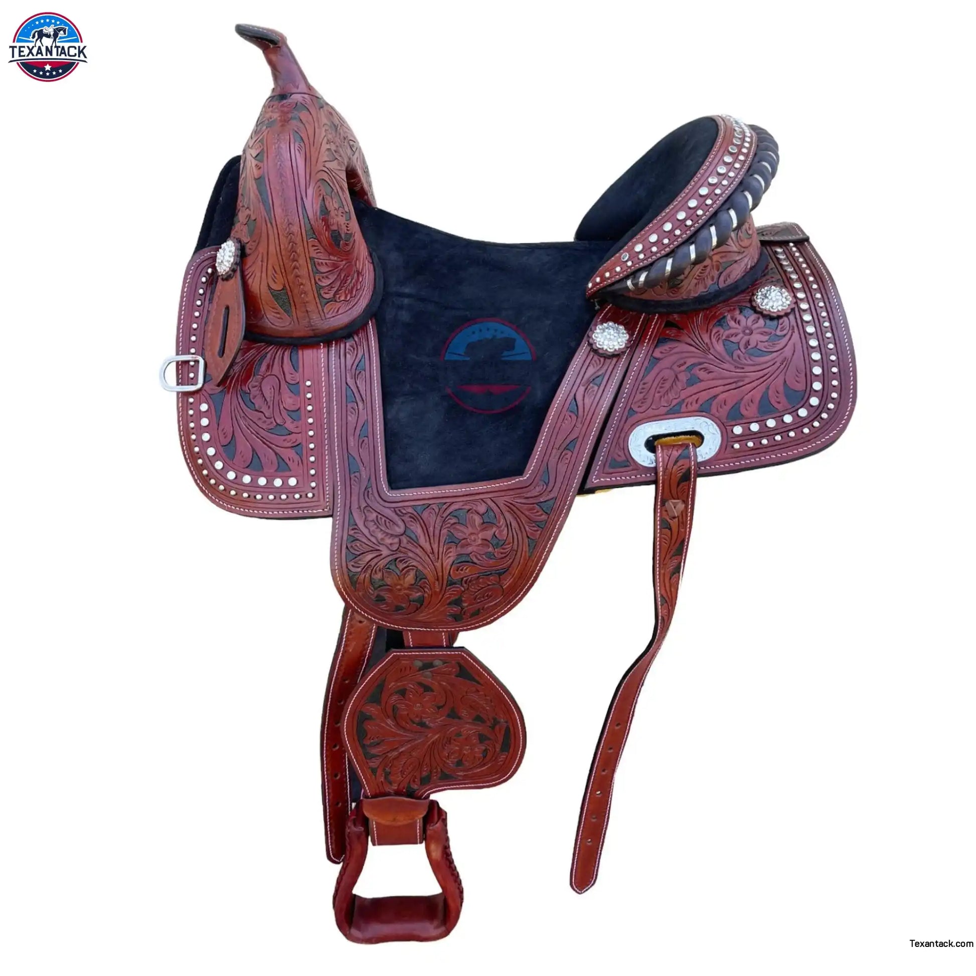 Western Leather Treeless Saddle: Youth/Adult Pleasure Trail TEXANTACK