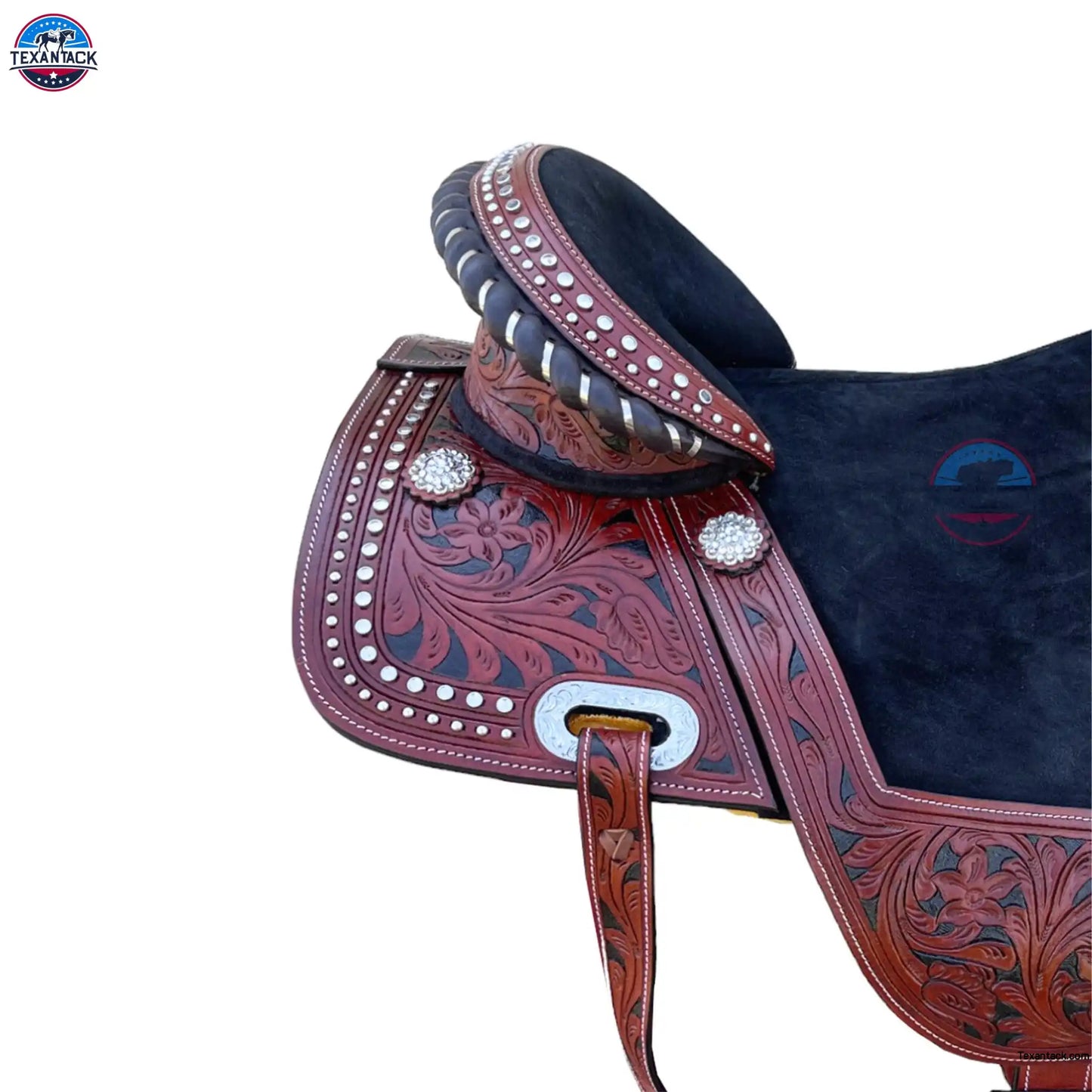 Western Leather Treeless Saddle: Youth/Adult Pleasure Trail TEXANTACK