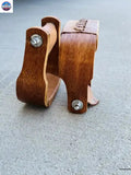 Western Wooden Bell Stirrup 2 1/2" Wide Tread NewEngland Tack