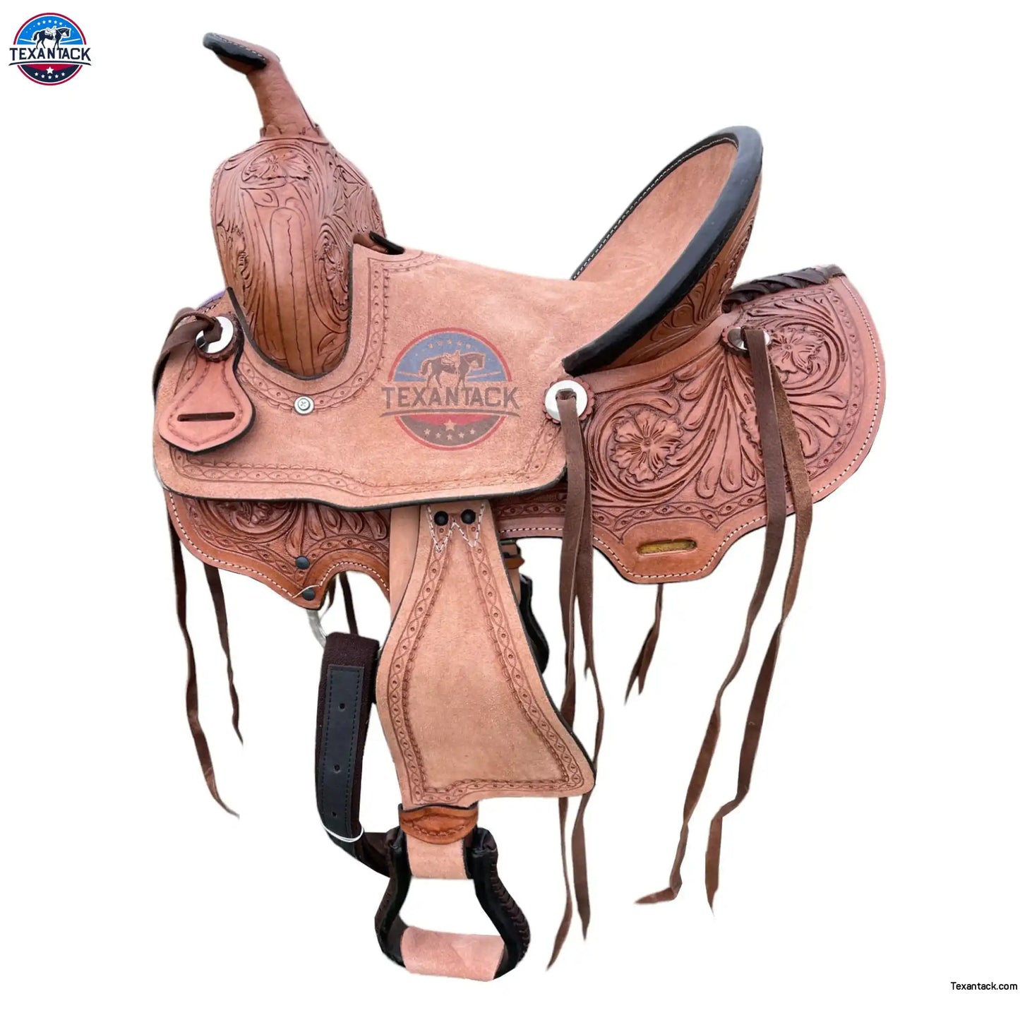 Youth Leather Pony Saddle: Western Kids Ranch Saddle (10"-13") TEXANTACK