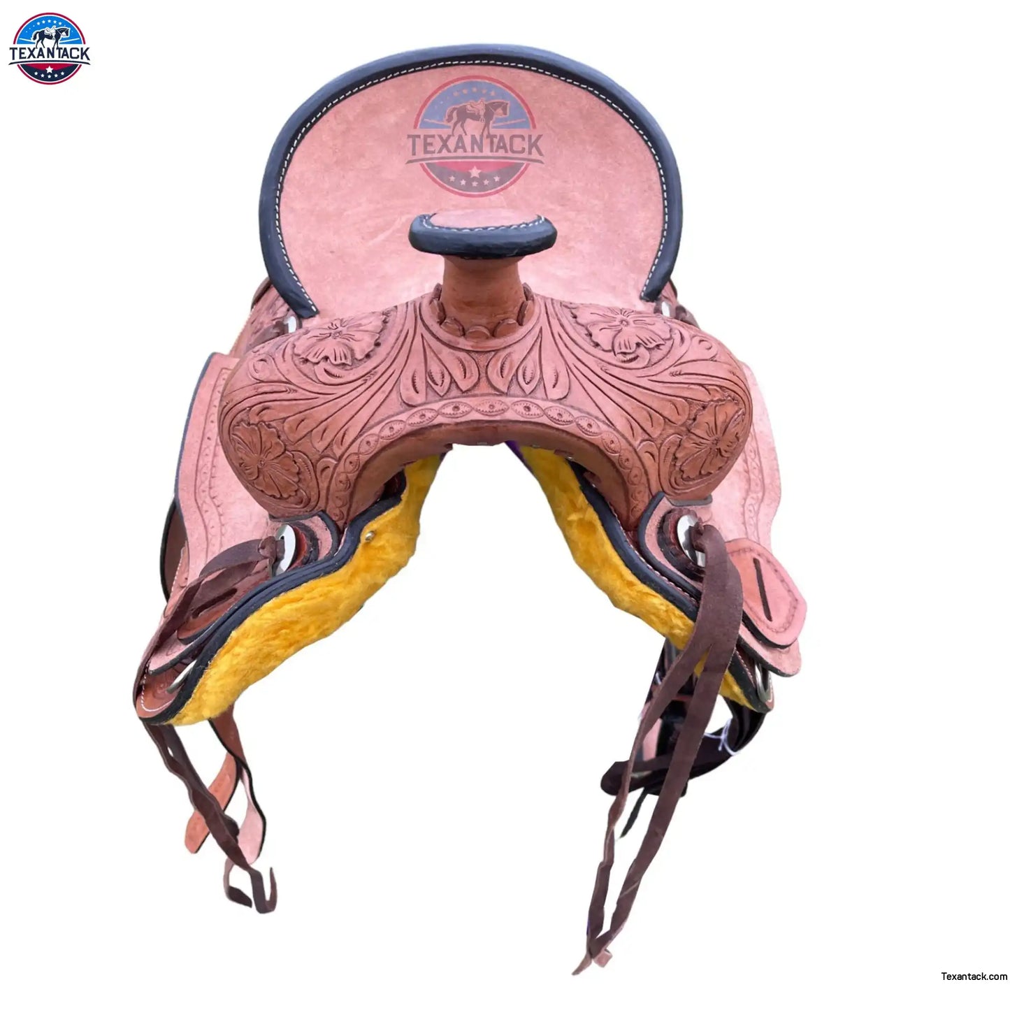 Youth Leather Pony Saddle: Western Kids Ranch Saddle (10"-13") TEXANTACK