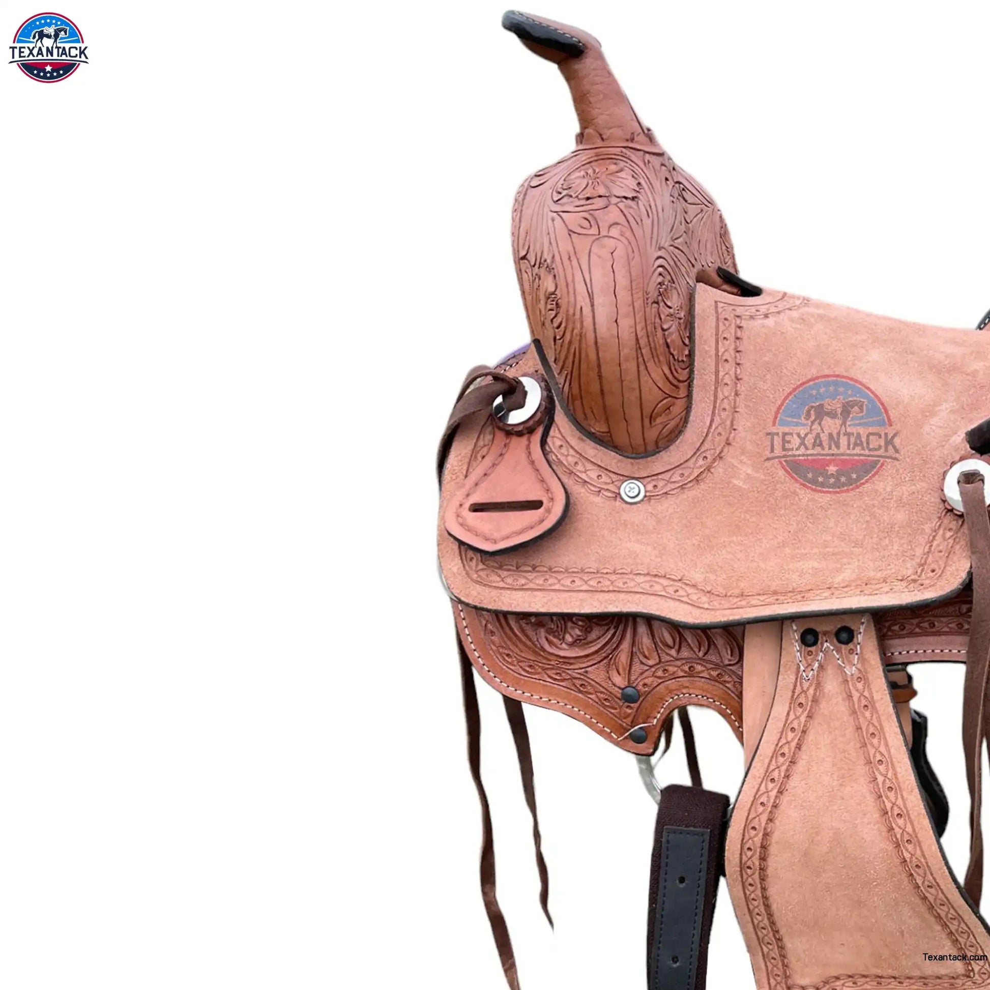Youth Leather Pony Saddle: Western Kids Ranch Saddle (10"-13") TEXANTACK