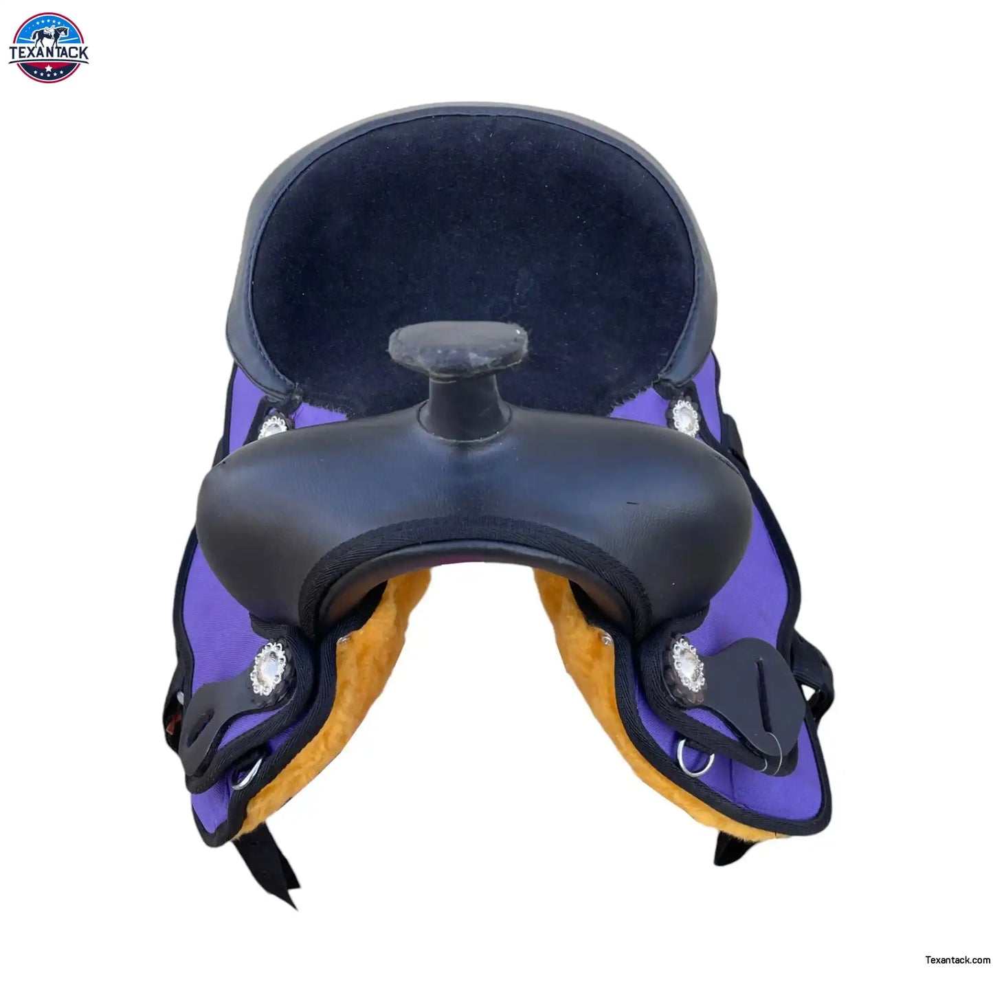 Youth Western New Generation Horse Synthetic Saddle - 10" 12" 13"- Blue/Black/Light Brown/Pink Color Saddle NewEngland Tack