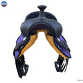 Youth Western New Generation Horse Synthetic Saddle - 10" 12" 13"- Blue/Black/Light Brown/Pink Color Saddle NewEngland Tack