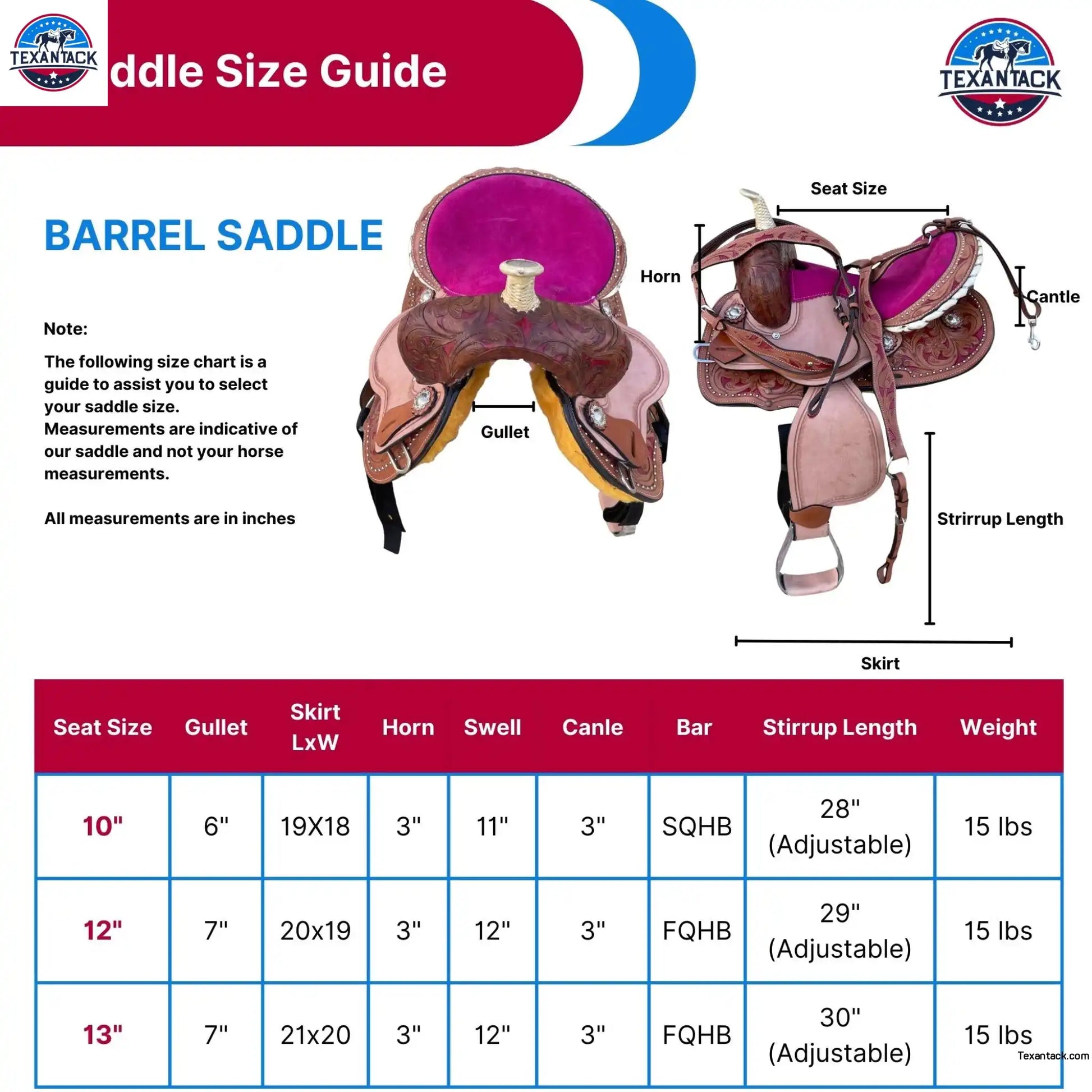 Youth Western Saddle: Handcrafted Leather with Suede Seat & Floral Tooling TEXANTACK